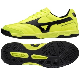 Mizuno Morelia Sala Classic Q1GA220245 futballcipőben sárga sárgák Mizuno Morelia Sala Classic Q1GA220245 futballcipőben sárga sárgák