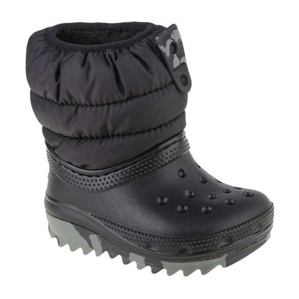 Crocs Classic Neo Puff Boot Toddler 207683-001 cipő fekete