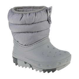 Crocs Classic Neo Puff Boot Toddler 207683-007 cipő szürke Crocs Classic Neo Puff Boot Toddler 207683-007 cipő szürke
