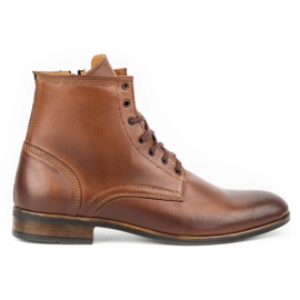 Olivier Bőr férfi Chelsea csizma 287 Św barna