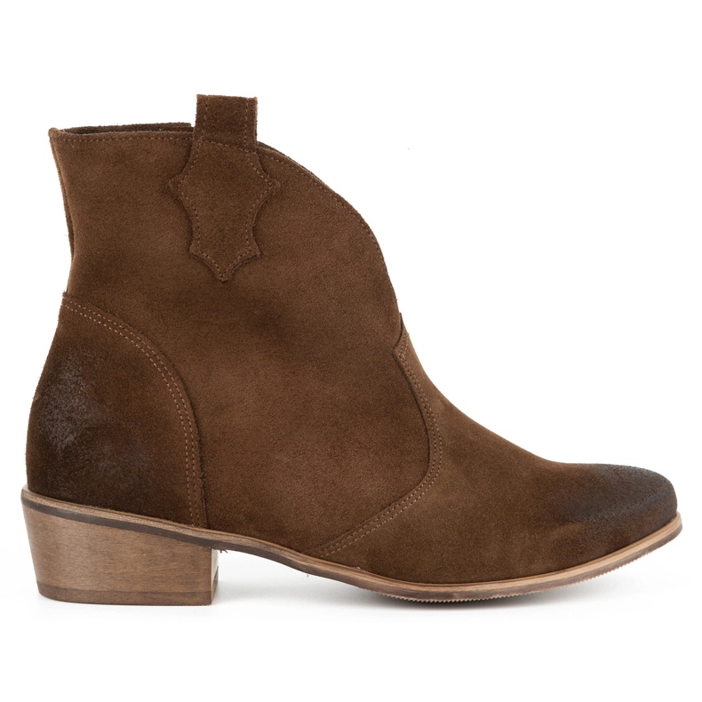 Exquisite Női bőrcsizma 1137 barna