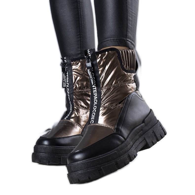 BM Giovanni arany steppelt hócsizma aranysárga