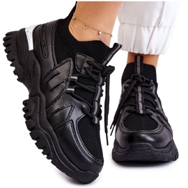 BM Női zokni bebújós sportcipő Fekete Berna