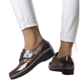 BM Drancy barna brogues khaki