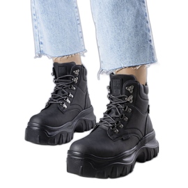 Big Star fekete csizma KK274368