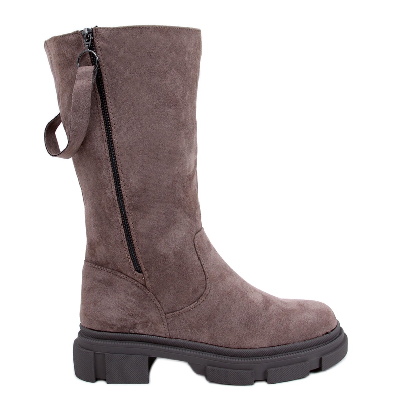 Női Flat Slade Khaki csizma bézs