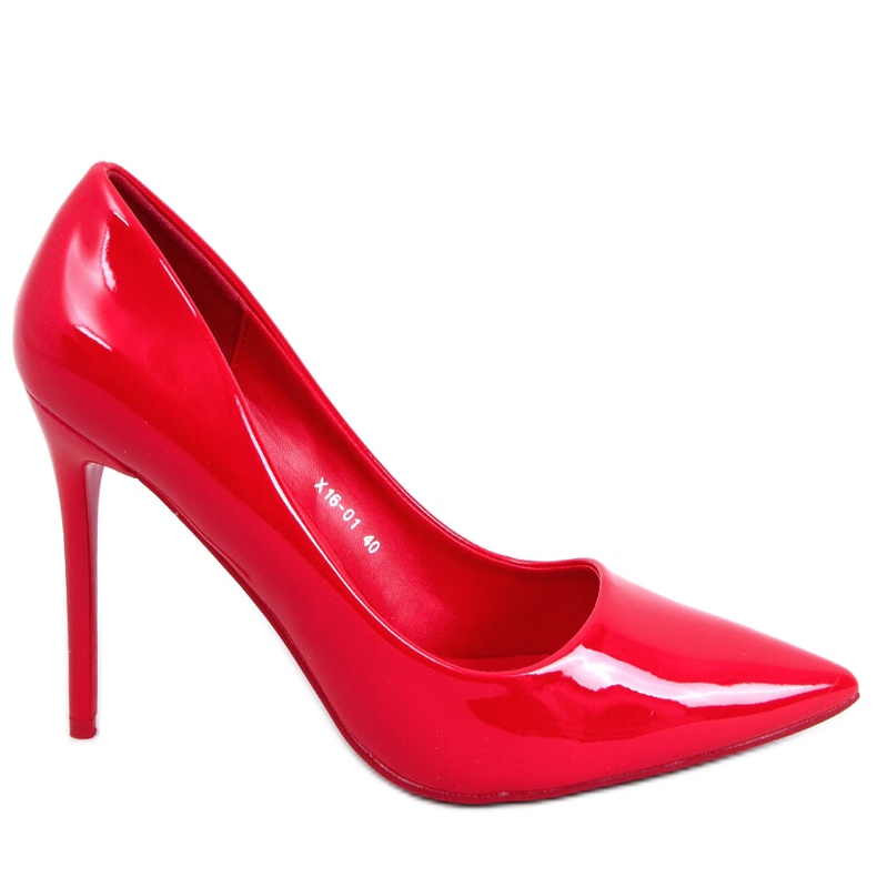 PA1 Rutina Red lakkozott női magassarkú piros