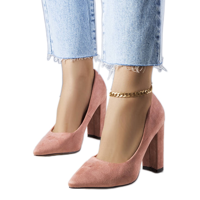 PA1 Rózsaszín sarkú pumpák az Amiyah-tól