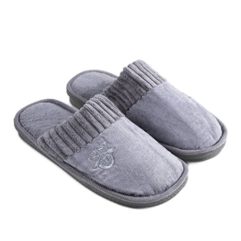 BM Lesseps szürke férfi papucs