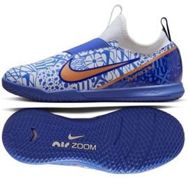 Nike Zoom Mercurial Vapor 15 Academy CR7 Ic Jr DV8189 182 futballcipő kék kék Nike Zoom Mercurial Vapor 15 Academy CR7 Ic Jr DV8189 182 futballcipő kék kék