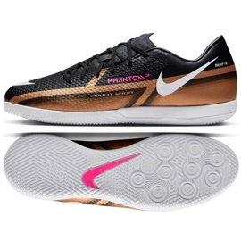 Nike Phantom GT2 Qatar Academy Ic M DR5963 810 futballcipő fekete arany fekete