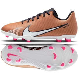 Nike Mercurial Vapor 15 Club Qatar FG/MG Jr DR6048 810 futballcipő barna aranysárga