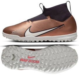 Nike Zoom Mercurial Superfly 9 Academy Qatar Tf Jr DR6053 810 futballcipő arany, bronz aranysárga Nike Zoom Mercurial Superfly 9 Academy Qatar Tf Jr DR6053 810 futballcipő arany, bronz aranysárga