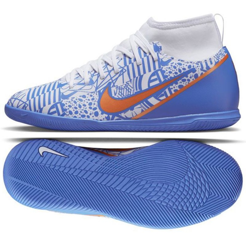 Nike Mercurial Superfly 9 Club CR7 Ic Jr DQ5327 182 futballcipő kék kék