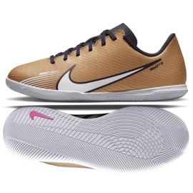 Nike Mercurial Vapor 15 Club Qatar Ic Jr DR6051 810 futballcipő aranybarna aranysárga Nike Mercurial Vapor 15 Club Qatar Ic Jr DR6051 810 futballcipő aranybarna aranysárga