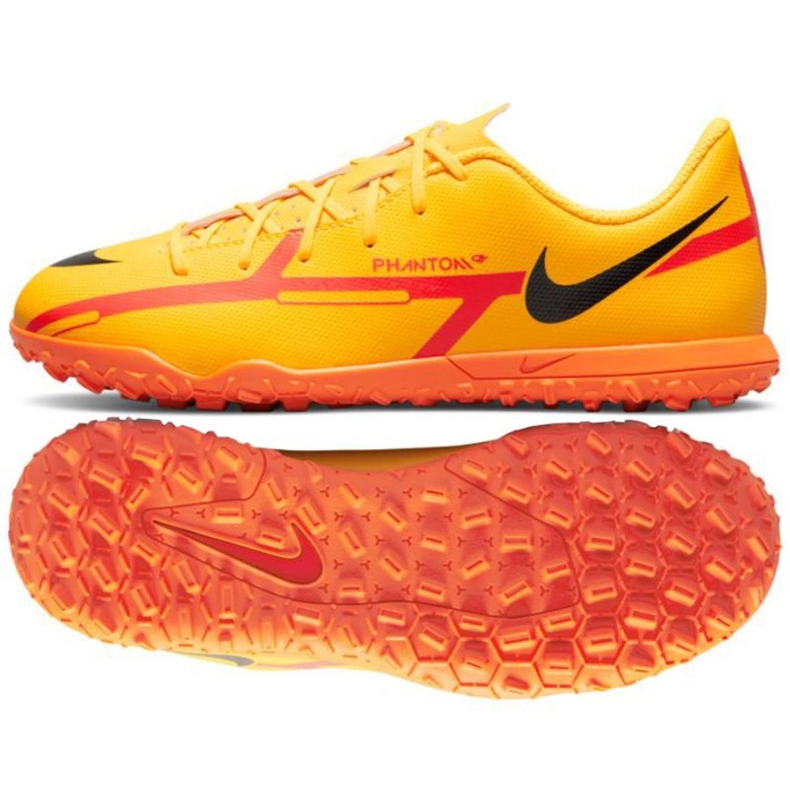 Nike Phantom GT2 Club Tf Jr DC0827 808 focicipő narancssárga narancs és vörös