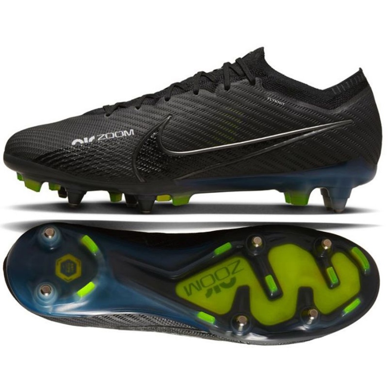 Nike Zoom Mercurial Vapor 15 Elite SG-Pro Ac M DJ5168 001 futballcipő fekete fekete Nike Zoom Mercurial Vapor 15 Elite SG-Pro Ac M DJ5168 001 futballcipő fekete fekete