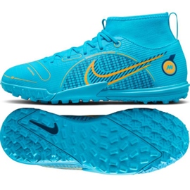 Nike Mercurial Superfly 8 Academy Tf Jr DJ2864 484 futballcipő kék kék