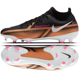 Nike Phantom GT2 Academy Dynamic FG/MG M DR5960 810 futballcipő barna fekete bézs és barna