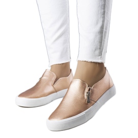 Denain arany színű öko-bőr tornacipő aranysárga