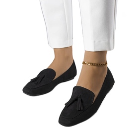 PA1 Cillian fekete öko-velúr balerinák PA1 Cillian fekete öko-velúr balerinák