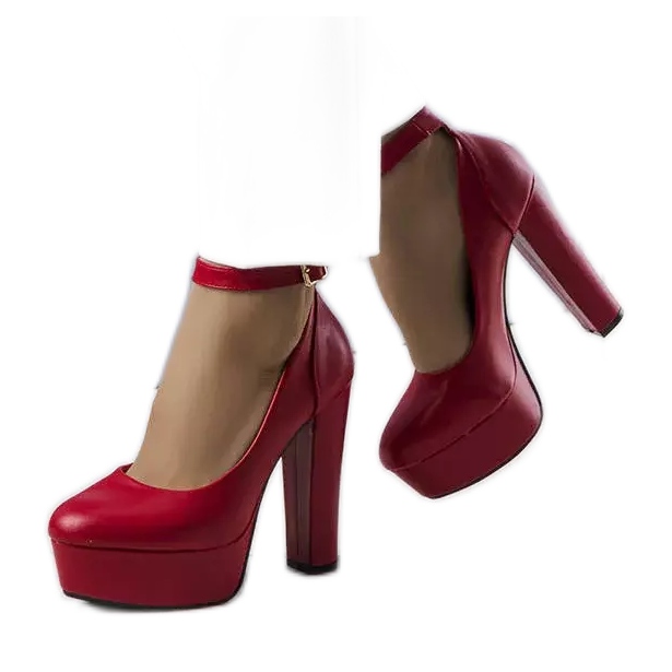 PA1 Piros magas sarkú pumpák az Adelától