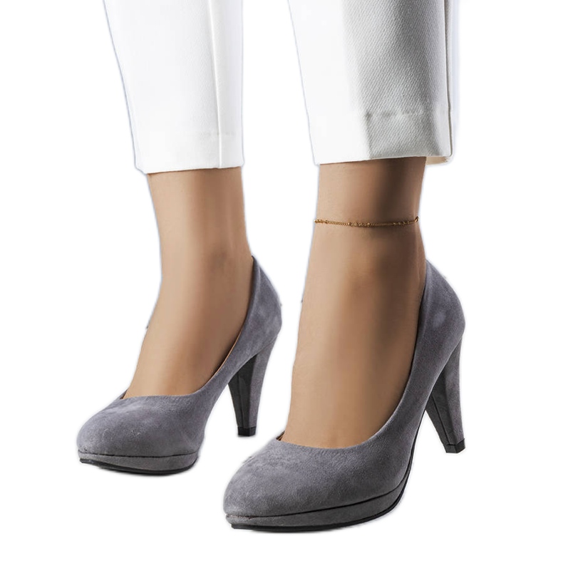 PA1 Szürke magassarkú pumpák a Freya márkától