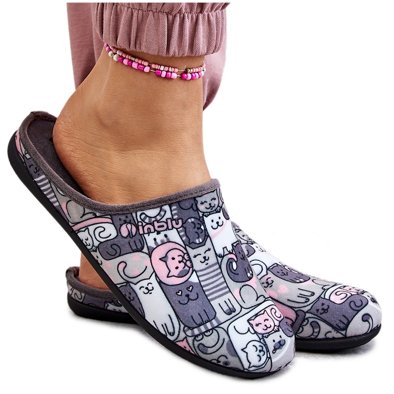 BEFADO S.A. Papucs Befado Kotki 155D208 Szürke