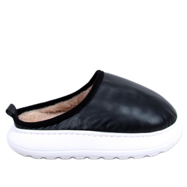 BM Szigetelt téli papucs Toby Black fekete BM Szigetelt téli papucs Toby Black fekete