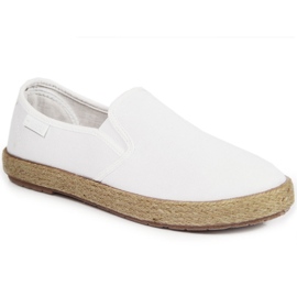 Női bebújós espadrillák, fehér Big Star DD274015 Női bebújós espadrillák, fehér Big Star DD274015