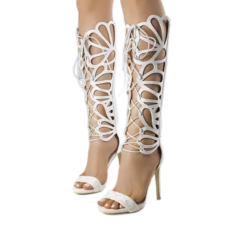 PA1 Szürke szandál dekoratív felsőrésszel a Julio cégtől