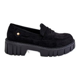 PS2 Női velúr bebújós cipő fekete Fiorell