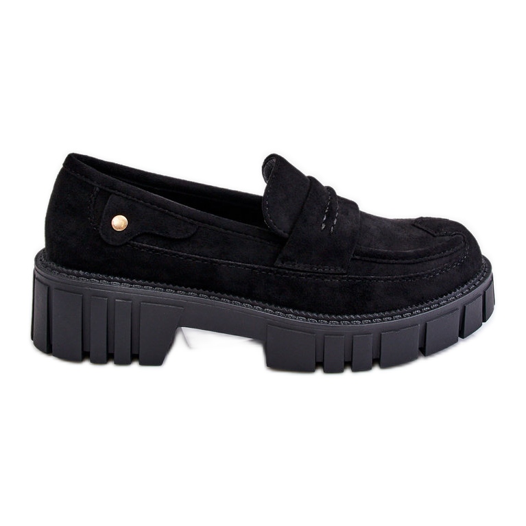 PS2 Női velúr bebújós cipő fekete Fiorell