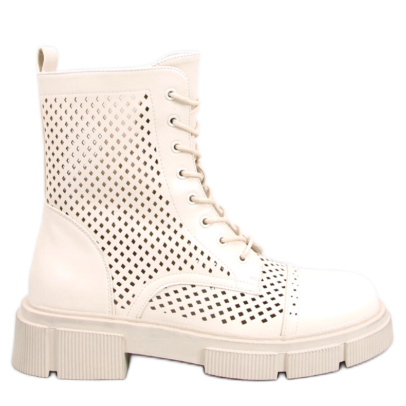 BM Wyman Beige áttört fűzős csizma bézs BM Wyman Beige áttört fűzős csizma bézs