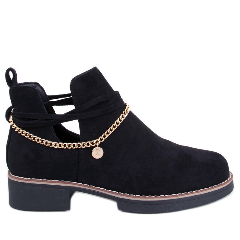 BM Tavaszi kivágású csizma Sienna Black fekete BM Tavaszi kivágású csizma Sienna Black fekete