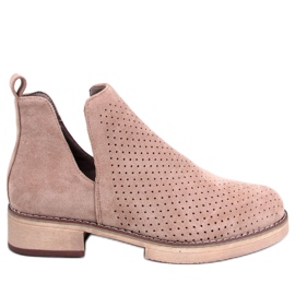 BM Áttört tavaszi csizma Neve Khaki bézs BM Áttört tavaszi csizma Neve Khaki bézs