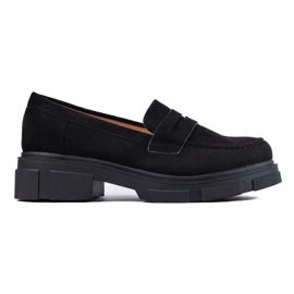 Női fekete velúr cipő