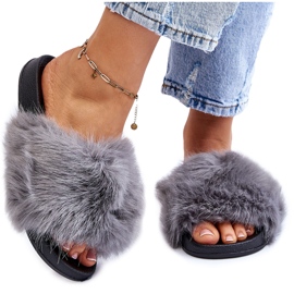 PM1 Női Szürke Kennet szőr csúszdák PM1 Női Szürke Kennet szőr csúszdák