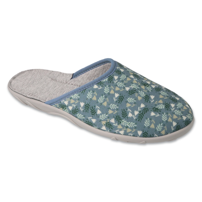 Befado női szürke papucs színes levelekkel 235D190