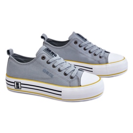 Női szövetből készült platform cipők Big Star LL274183 világoskék