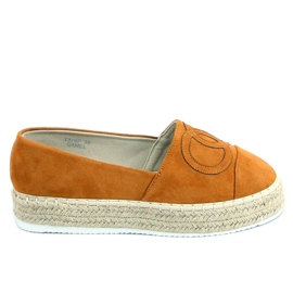 Chanelkikikiki Wela Camel espadrillák barna