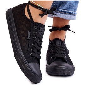 Klasszikus alacsony tornacipő Big Star LL274072 fekete