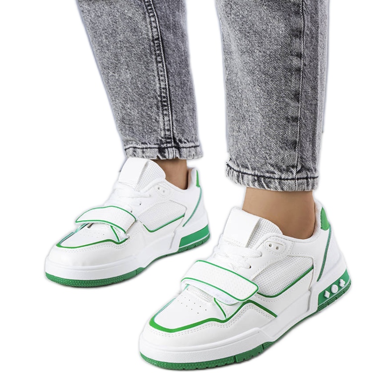 Kadie női zöld tornacipő fehér