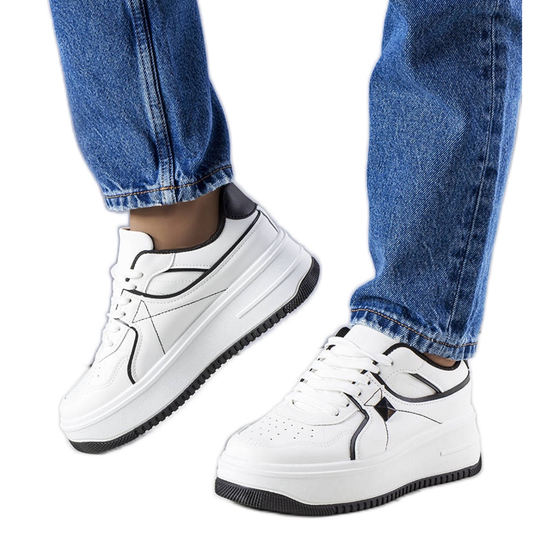 BM Juanita fehér platform tornacipő