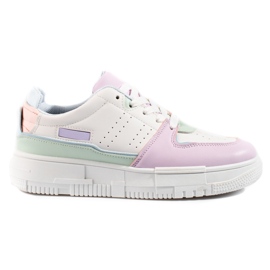 Női tornacipő Shelovet pasztell fehér sokszínű