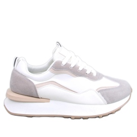 PA1 Női tornacipő Mabel WHITE/BEIGE/GREY bézs fehér