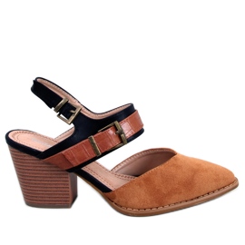 BM Chiatti Camel nyitott sarkú pumpák barna BM Chiatti Camel nyitott sarkú pumpák barna