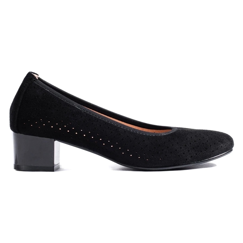 W. Potocki Női fekete áttört pumpák Potocki