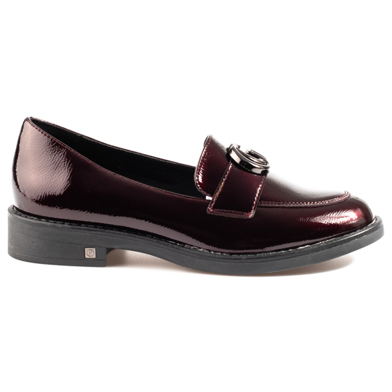 W. Potocki Gesztenyebarna női potocki lordok lapos sarkú cipővel piros W. Potocki Gesztenyebarna női potocki lordok lapos sarkú cipővel piros