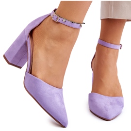 Lila Lexie Suede sarokpumpák